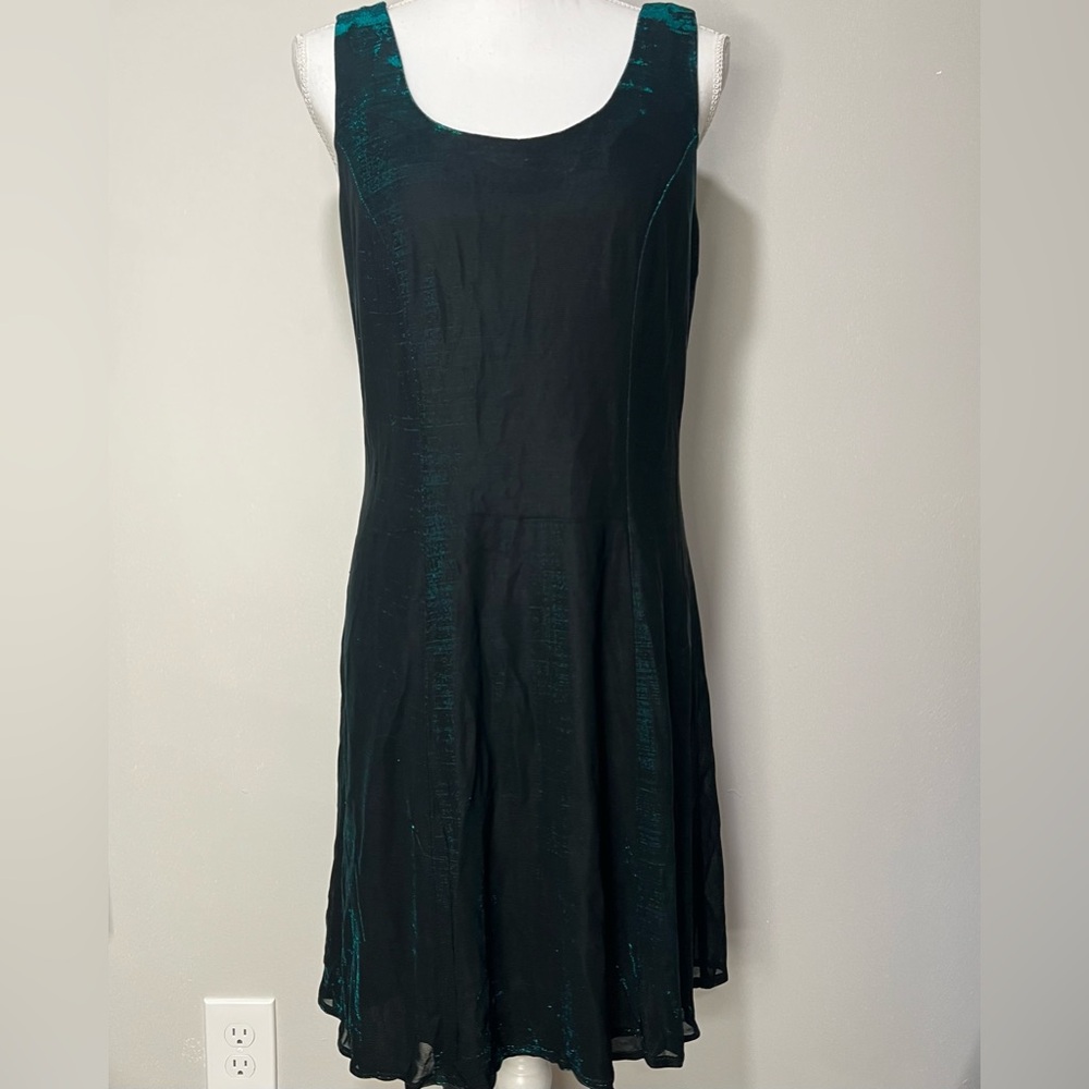 90s Molly Malloy Dark Green Velvet Evening Dress